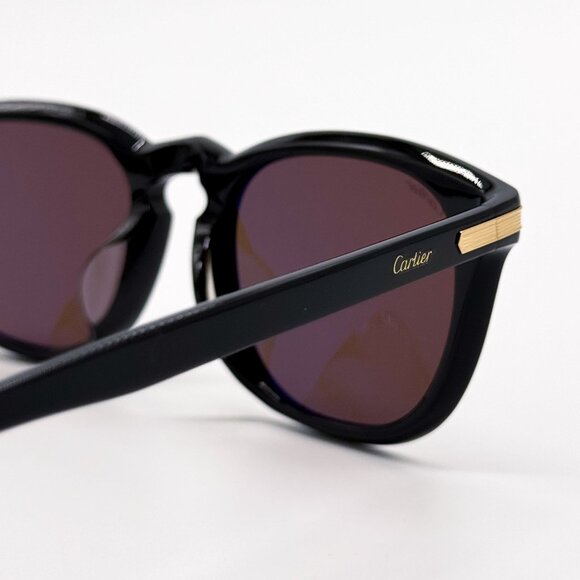 NEW CARTIER CT0011SA 001 BLACK UNISEX SUNGLASSES CARTIER main image 8